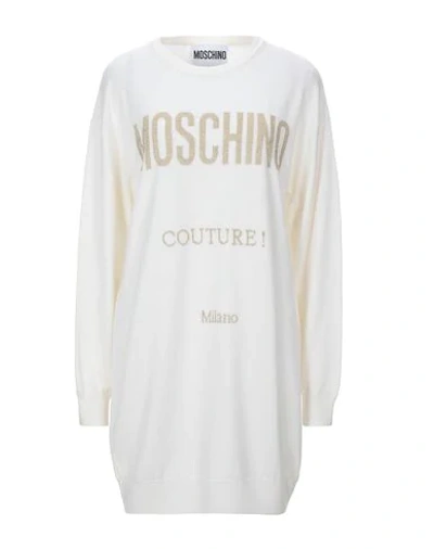 Moschino Cheap And Chic Short Dress In Ivory