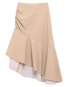 PINKO PINKO WOMAN MIDI SKIRT BEIGE SIZE 4 COTTON, ELASTANE,35444382BQ 5