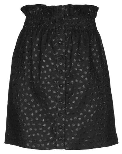 Dondup Knee Length Skirt In Black