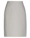 PESERICO PESERICO WOMAN MIDI SKIRT LIGHT GREY SIZE 6 POLYESTER, VISCOSE, COTTON, ELASTANE,35446005BL 5