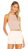 Free People Hayley Racerback Brami Crop Top In Ballet