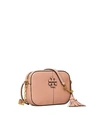 Tory Burch Mcgraw Leather Camera Bag - Orange In Pink Moon