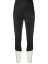 MONCLER SKINNY FIT CROPPED TROUSERS