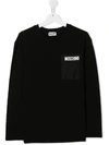 MOSCHINO TEEN LONG-SLEEVE T-SHIRT