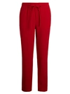 Red Valentino Drawstring Pants In Red