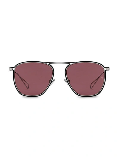 Rag & Bone 54mm Square Sunglasses In Ruthenium Red