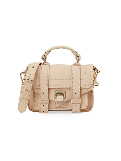Proenza Schouler Ps1 Leather Satchel In Light Apricot