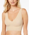 Calvin Klein Women's Invisibles Comfort Plunge Push-up Bralette Qf5785 In Bare (nude 5)