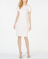 Calvin Klein Tulip Sleeve Sheath Dress In Blossom