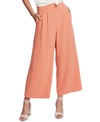 1.state Basket Weave Crepe Wide Leg Pants In Romantic Apricot