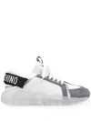 MOSCHINO TEDDY SUEDE-PANEL SNEAKERS