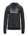 Ea7 Sweatshirts In Black