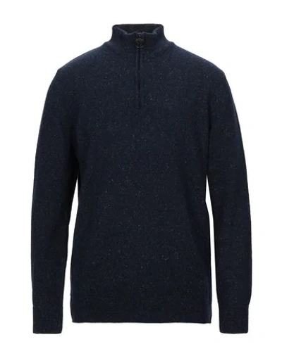 Barbour Sweater With Zip In Dark Blue