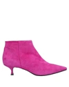 Anna F Ankle Boots In Fuchsia