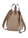 Loewe Small Hammock Drawstring Leather Bag In Neutral