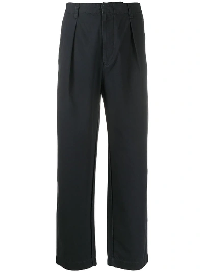 Isabel Marant Tolston Straight-leg Cotton Trousers In Black