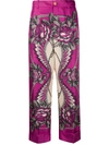 GUCCI FLORAL PRINT PALAZZO TROUSERS