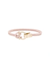 FERRAGAMO GANCINI-PLAQUE BRAIDED BRACELET