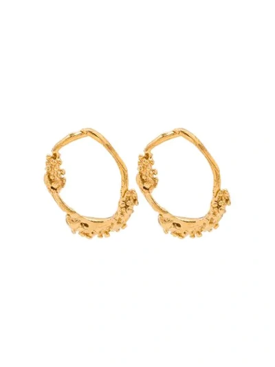 Alighieri 24kt Gold-plated Unreal City Hoop Earrings In Gold