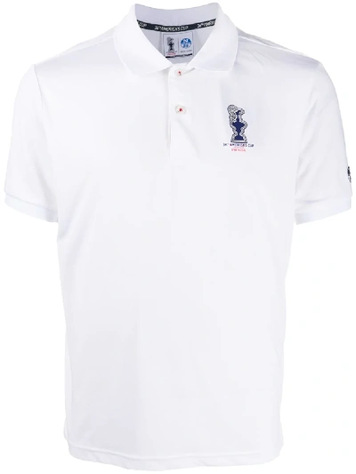 North Sails X Prada Cup Logo Embroidered Polo Shirt In White