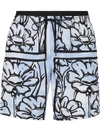 FENDI X JOSHUA VIDES FLORAL PRINT SWIM SHORTS