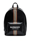 BURBERRY LOGO AND ICON STRIPE BACKPACK