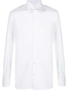 Tom Ford Broadcloth Button Long Sleeve Shirt In White