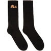 PALM ANGELS PALM ANGELS BLACK BEAR SOCKS