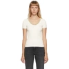 ALEXANDER WANG ALEXANDER WANG OFF-WHITE TRAPPED CHAIN T-SHIRT