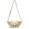 CHLOÉ CHLOE BEIGE RAFFIA SMALL MARCIE BASKET BAG