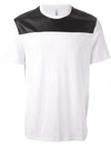 NEIL BARRETT T-SHIRT IN COLOUR-BLOCK-OPTIK