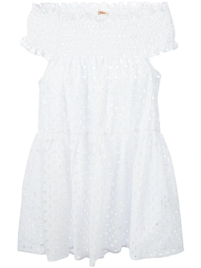 P.a.r.o.s.h Bluse Mit Lochstickerei In White