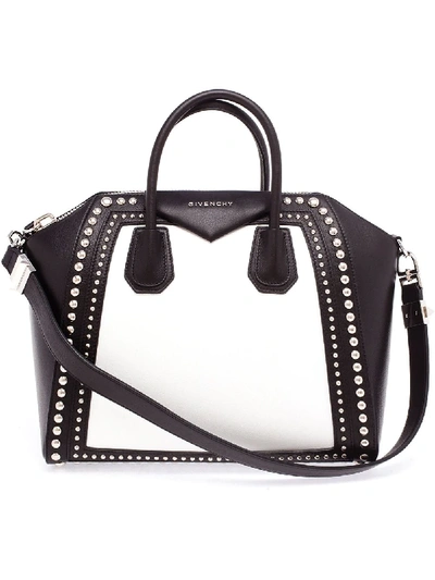 Givenchy Mittelgrosse 'antigona' Handtasche Mit Nieten In Black