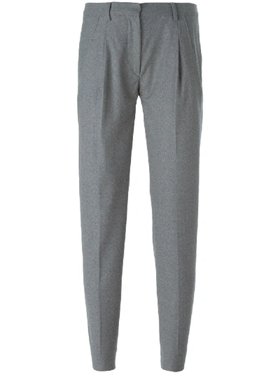 Eleventy Cropped-hose Mit Schmal Zulaufendem Bein In Grey