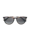 Ray-ban Junior Square Frame Sunglasses In Brown