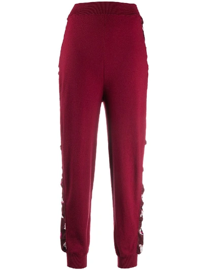 Stella Mccartney Side Panelled Track Trousers In Red