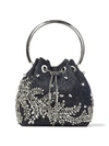 JIMMY CHOO BON BON EMBELLISHED TOP HANDLE BAG