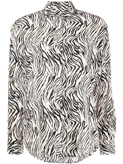 Isabel Marant Zebra-print Shirt In Beige