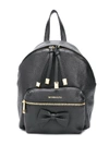 MONNALISA LOGO-PRINT ZIPPED BACKPACK