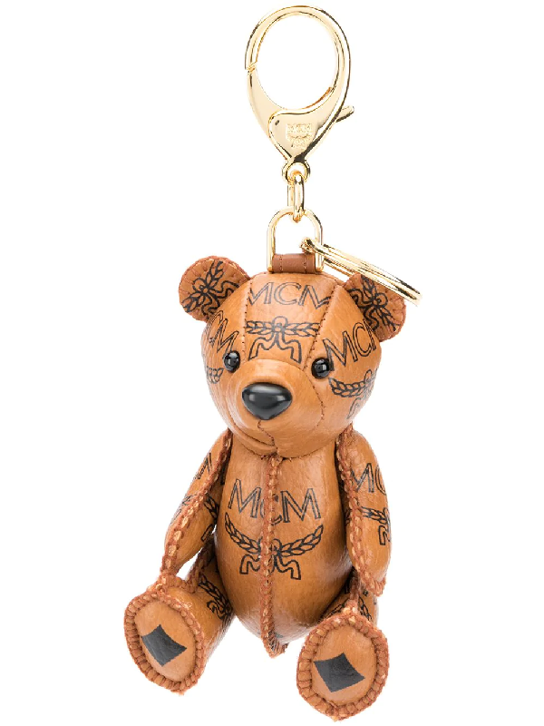 Mcm Teddy Bear Keyring In Brown | ModeSens