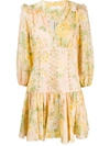 ZIMMERMANN FLORAL MINI DRESS