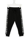 Dsquared2 Black Cotton Tracksuit Pant In Black