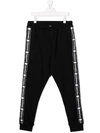 Dsquared2 Black Cotton Tracksuit Pant In Black