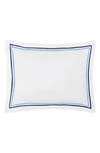 Matouk Essex Cotton Percale Sham In Navy