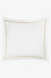 Matouk Essex Cotton Percale Euro Sham In Champagne