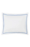 Matouk Essex Cotton Percale Sham In Azure