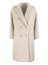 BRUNELLO CUCINELLI DOUBLE BREASTED ALPACA AND VIRGIN WOOL COAT,11431786