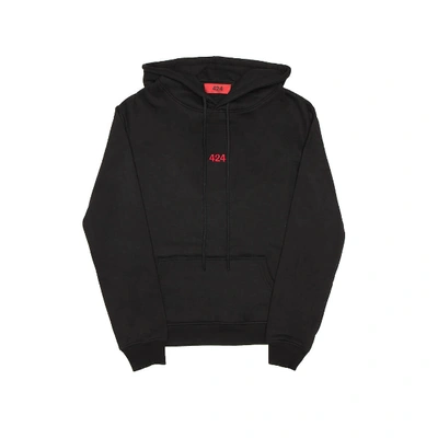 Fourtwofour On Fairfax Logo Cotton Sweatshirt In Black