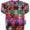 MOSCHINO MULTICOLOR DRESS WITH PUZZLE FOR BABY GIRL,11431487