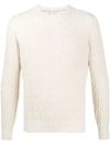 BRUNELLO CUCINELLI CABLE KNIT JUMPER